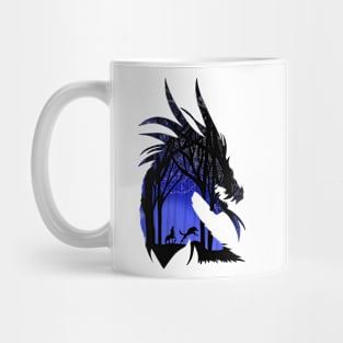 dragon with the wolf Mug